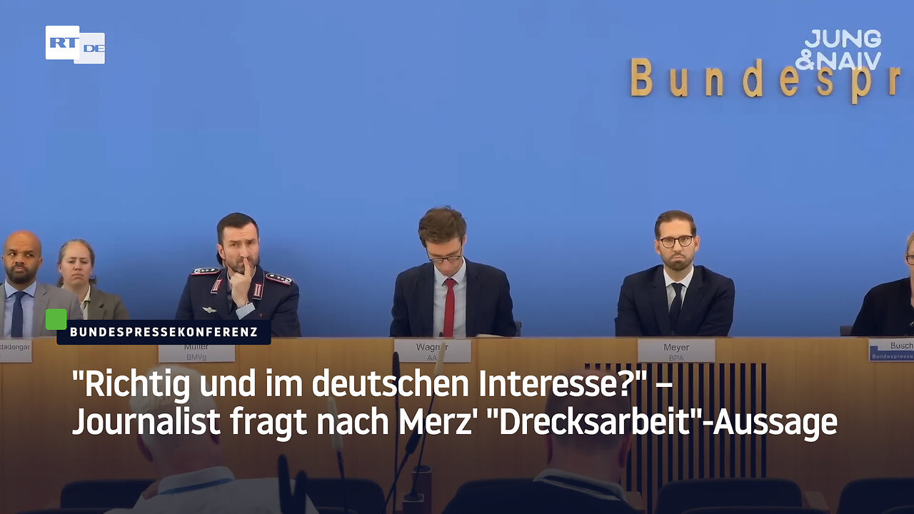 "Richtig und im deutschen Interesse?" – Journalist fragt nach Merz' "Drecksarbeit"-Aussage