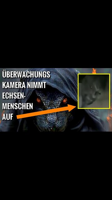 Überwachungskamera zeichnet ein reptiloides menschenähnliches Wesen auf