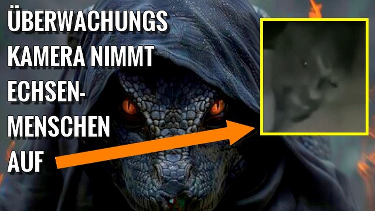 Überwachungskamera zeichnet ein reptiloides menschenähnliches Wesen auf
