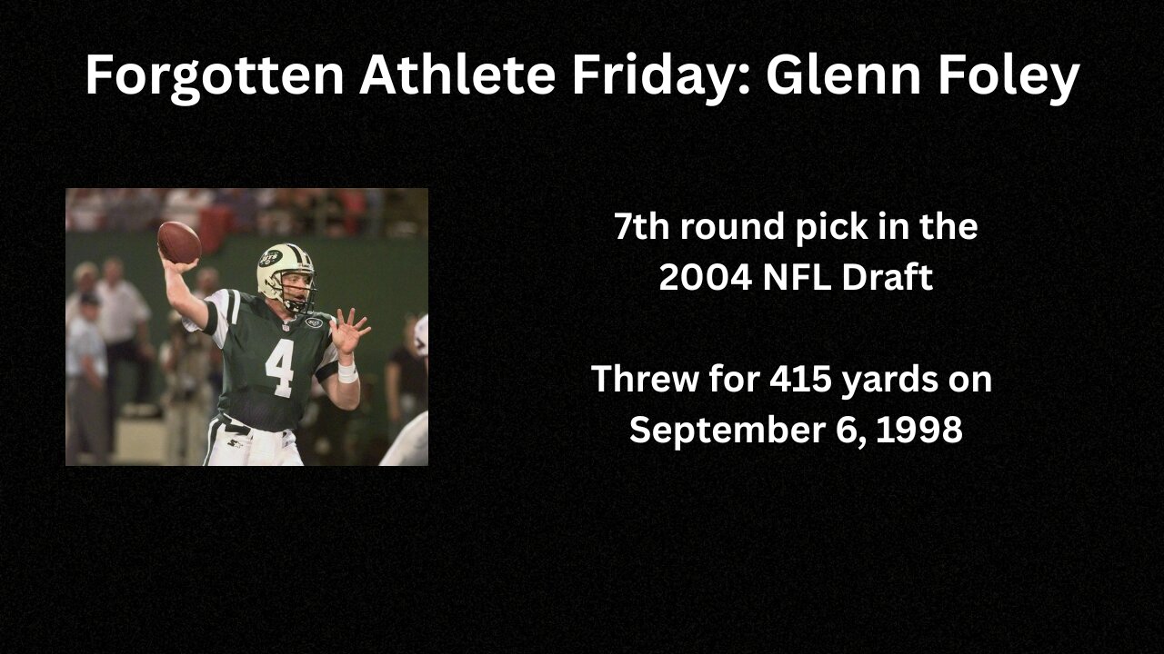 Forgotten Athlete Friday #187: Glenn Foley