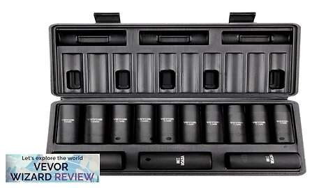 VEVOR 1/2" Drive Impact Socket Set 13 Piece Deep Socket Set Metric Review