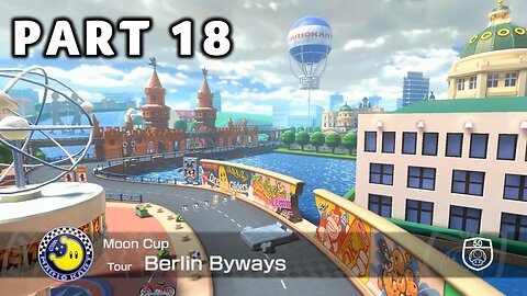 Mario Kart 8 Deluxe Grand Prix Mode - Part 18 - Moon Cup 50cc | Switch | No Commentary