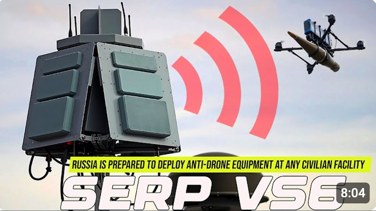 Russia is developing the SERP VS6 anti-drone system to protect all hospitals from Ukrainian drones