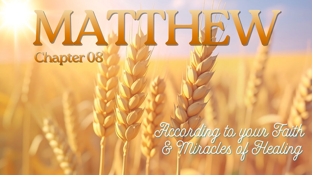 Matthew Chapter 9 (According to your Faith) Verse by Verse