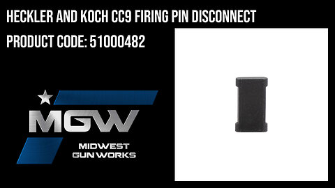 Heckler And Koch CC9 Firing Pin Disconnect - 51000482