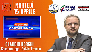 🔴 Interventi del Sen. Claudio Borghi ospite a "È sempre cartabianca" su Rete4 (15.04.2025)