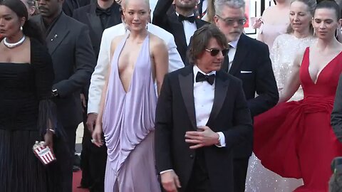 Tom Cruise on Cannes red carpet for latest "Mission Impossible"