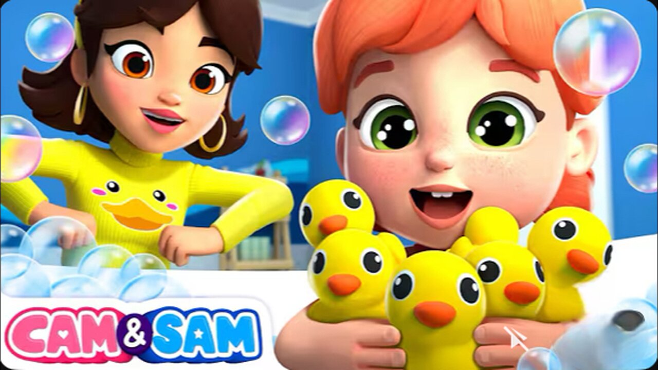 Cam And Sam - Five Little Ducks Bath Song 🫧
