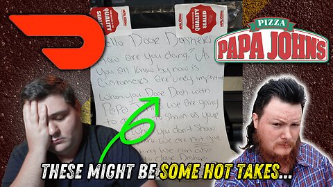 Papa Johns Sends a Message to Doordash Drivers!