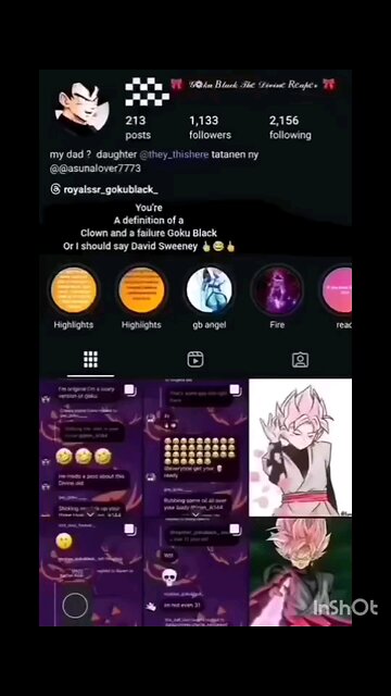 Goku screaming about getting exposed for eating minors