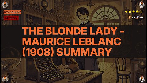 The Blonde Lady - Maurice Leblanc (1908) Summary (Arsene Lupin - 2)