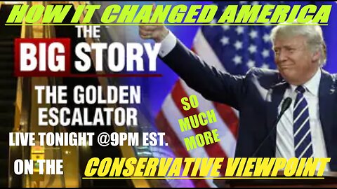 LIVE TONIGHT@ 9PM EST. HOW ONE GOLDEN ESCALATOR RIDE CHANGED AMERICA!