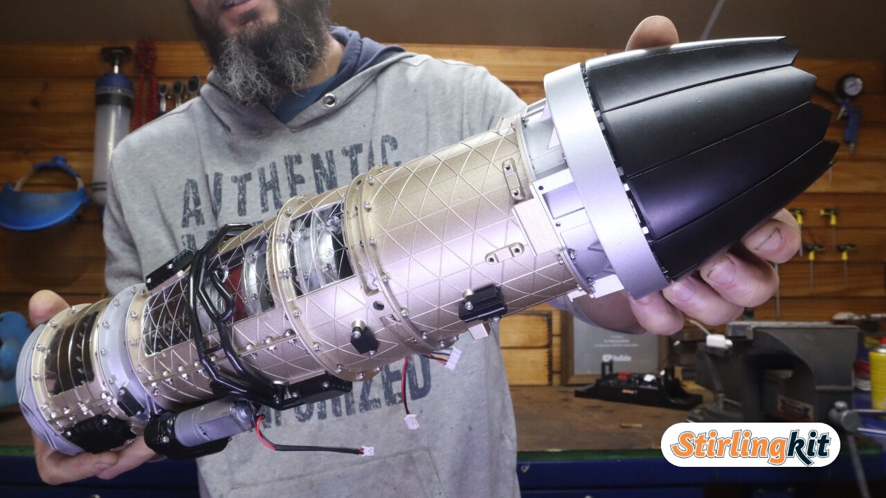 I assembled a F35 fighter Jet engine from Stirlingkit, its damn awesome.