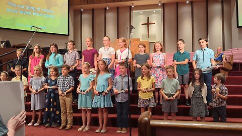 RBBC Children Worshipping the Lord with Scripture Memorization, Songs and Chimes #worship #godfirst