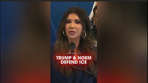 Alex Jones: Kristi Noem & Trump Defend ICE Officers Deporting Illegals in Minneapolis - 1/8/26