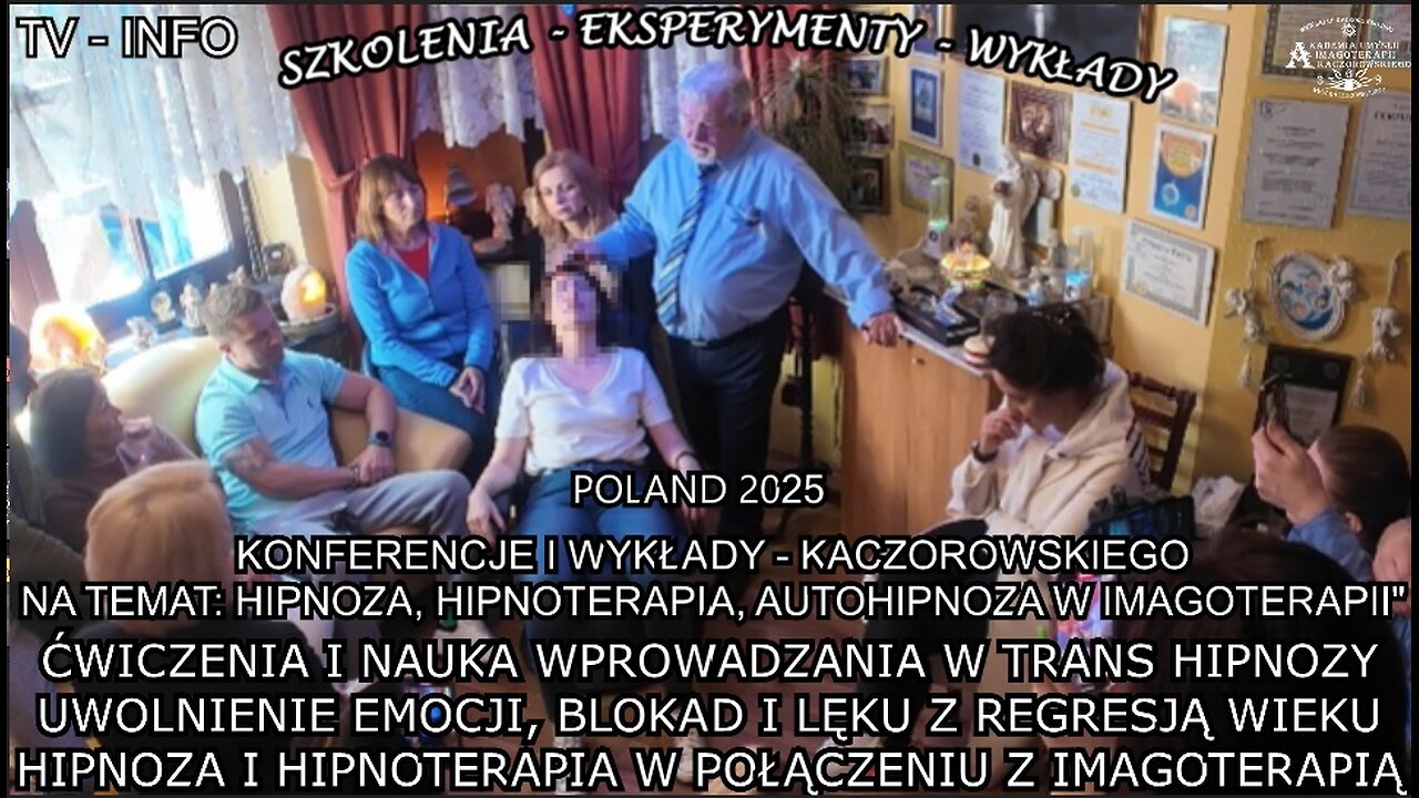ĆWICZENIA I NAUKA WPROWADZANIA W TRANS HIPNOZY. UWOLNIENIE EMOCJI, BLOKAD I LĘKU Z REGRESJĄ WIEKU.