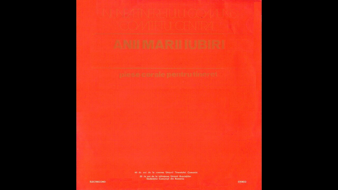 Corul Radioteleviziunii Romane-Traim un vis de aur