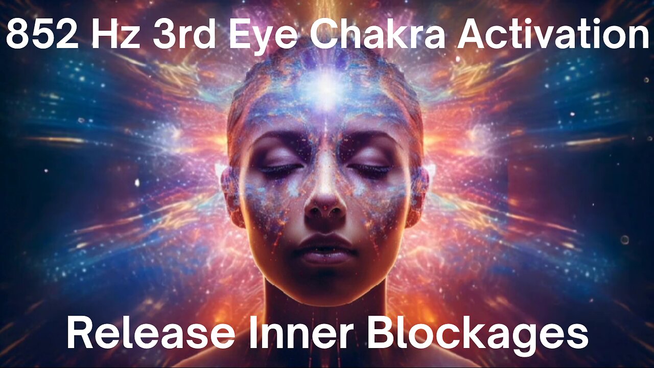 852Hz Third Eye Chakra Activation | Subconscious Blockages Release & Intuition Boost (3 Hours)