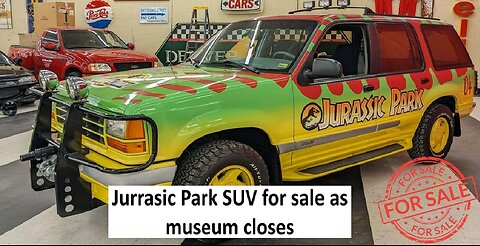Jurassic Park SUV replicas for sale as museum closes
