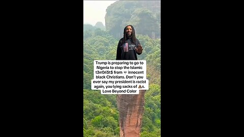 Trump is preparing to go to Nigeria to stop the Islamic terrorists from 💀 innocent blk Christians