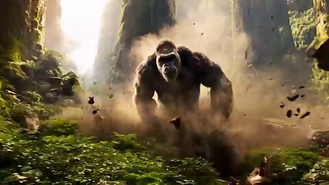 King_Kong_Faces_the_Giant_Snake’s_Attack_to_Protect_His_Tribe__Skull_Island