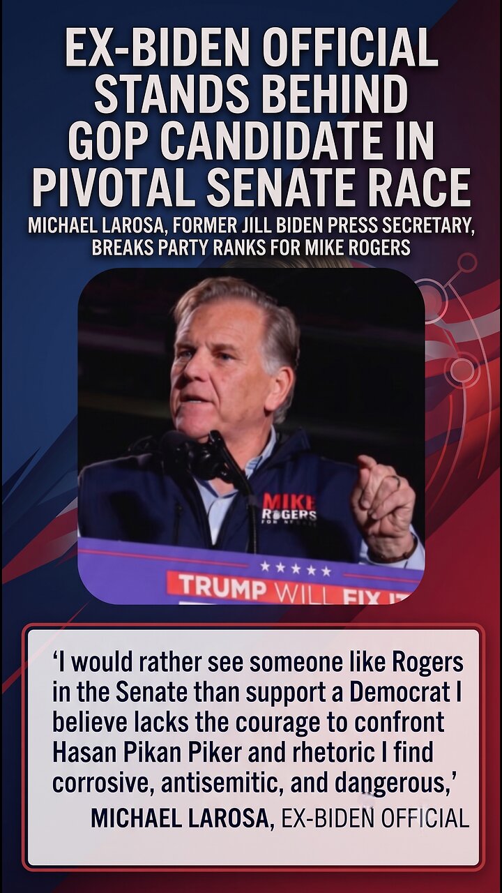 Ex-Biden Official Backs GOP Senate Candidate! ๐จ thumbnail