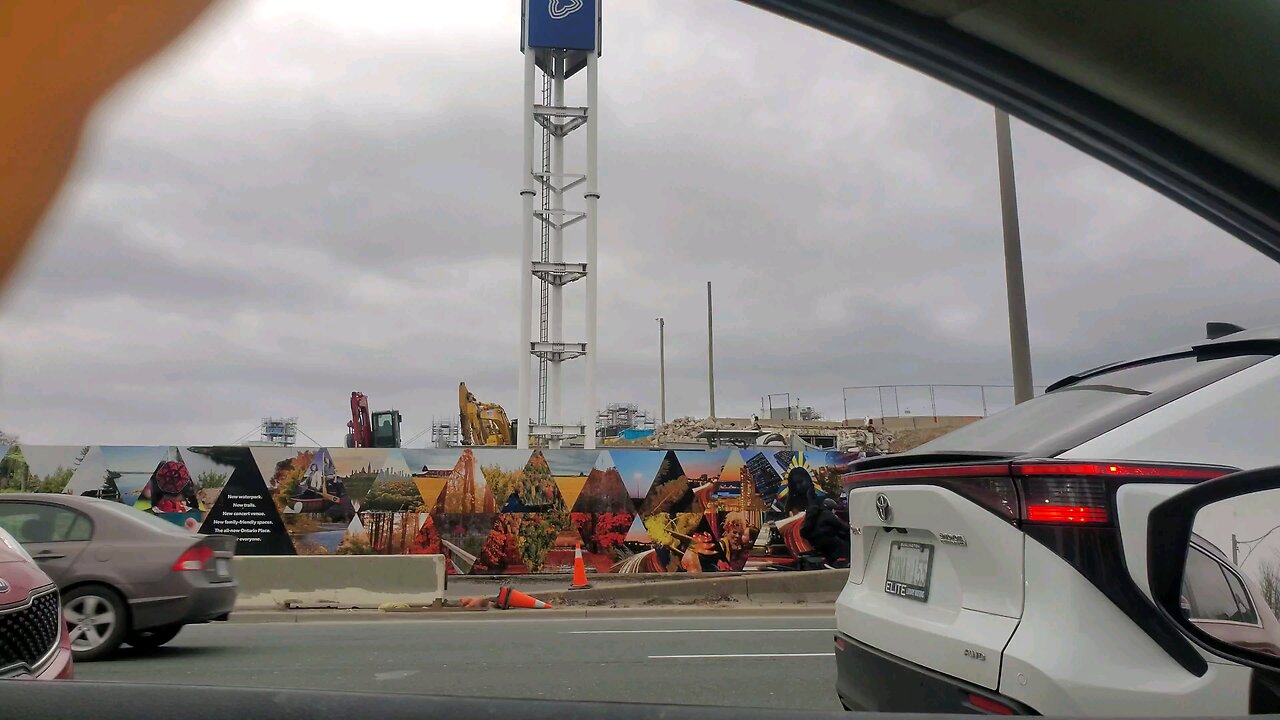 Ontario place Toronto under heavy construction Canada