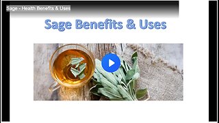 Sage - Health Benefits & Uses