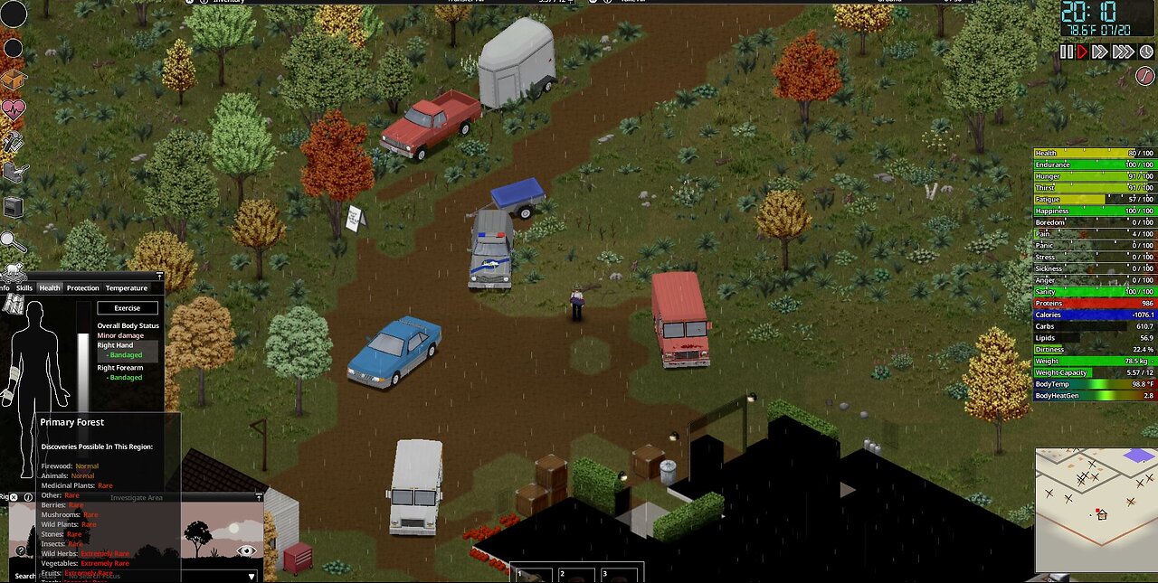 Project Zomboid, crafting up!!!! Enjoy the tunes, say hello