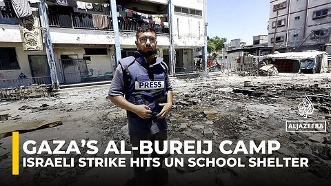Israel bombs UN school housing displaced families in central Gaza