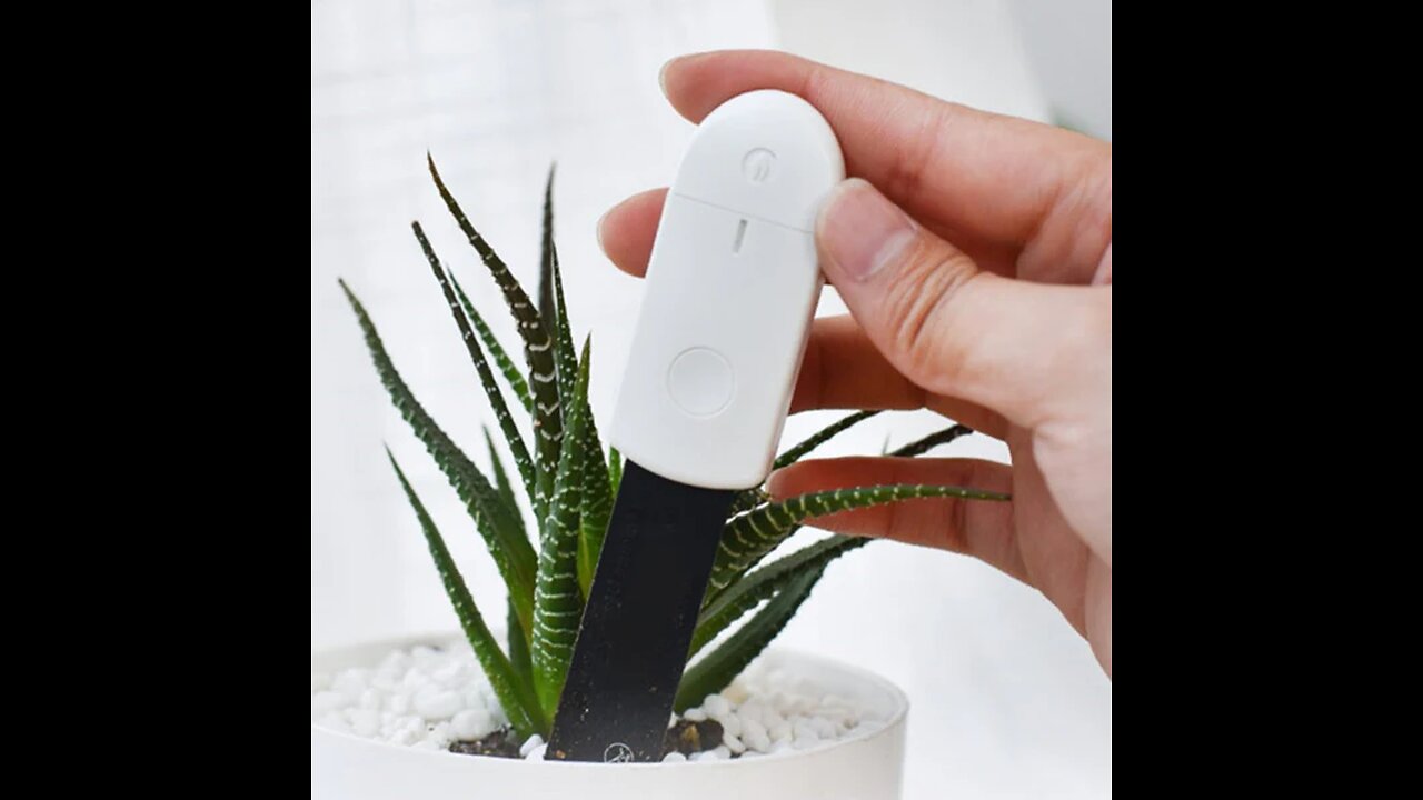 Soil Moisture Meter, with Real-time Monitoring & One-button Control, for Potted Plant, Flowers &More