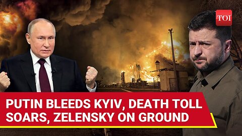 Putin’s Brutal Strike Leaves Kyiv in Ruins! Death Toll Mounts as Zelensky Rushes to War Zone | WATCH