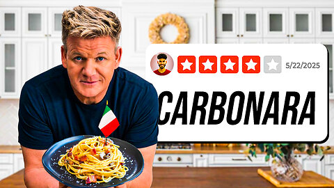 Gordon Ramsay Carbonara Recipe & Driving The 2025 Tesla Model Y