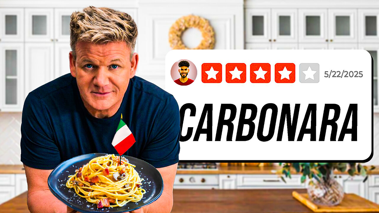 Gordon Ramsay Carbonara Recipe & Driving The 2025 Tesla Model Y