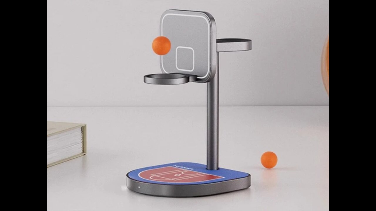 3-in-1 Basketball-Style Magnetic Wireless Charger