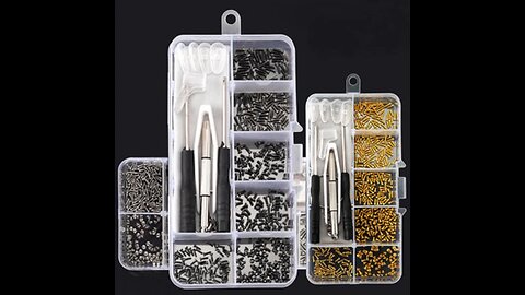 Eyeglass Optical Repair Tool Assortment Kit, with 150 Screws, Nose Pads, Screwdrivers & Cloth