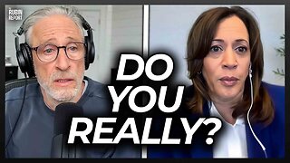 Watch Kamala Harris Get Angry as Jon Stewart Calls BS to Her Face