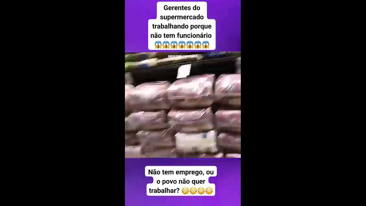 NÃO TEM EMPREGO, OU O POVO NÃO QUER TRABALHAR