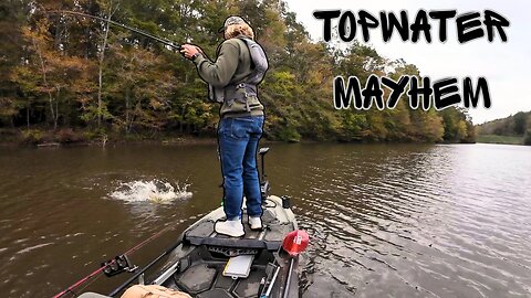 Fishing Topwater On A NEW Lake
