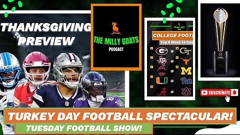 CFP Rankings Reaction, NFL Thanksgiving Preview, & CFB Week 14 Pick ‘Em