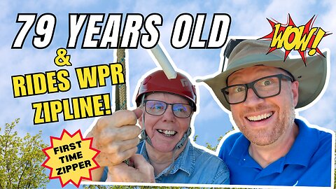 79-Year-Old Jeff Anderson Rides the Zipline for the First Time — Shares His Heartfelt Reflections 🎉