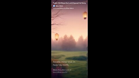 Psalm 103 Bless the Lord (Opera)
