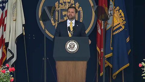 JD Vance gives commencement speech at Naval Academy Graduation Ceremony - May 23, 2025