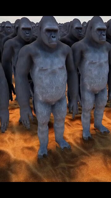 10,000 Gorillas Vs 1,000,000 men