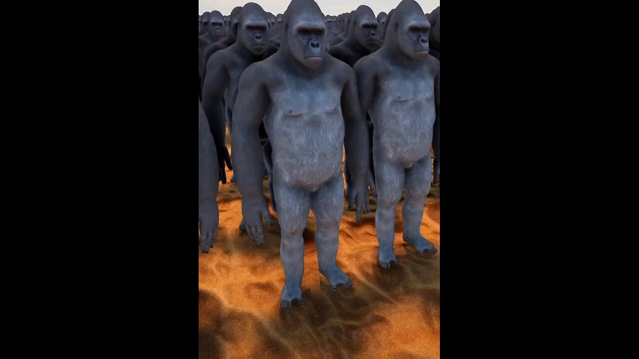 10,000 Gorillas Vs 1,000,000 men