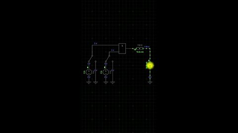 AND gate driving an LED