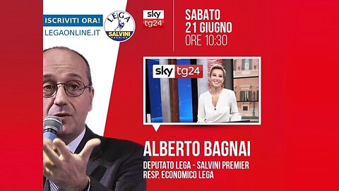 🔴 Interventi dell'On. Alberto Bagnai, ospite ad "Agenda" su SkyTg24 (21.06.2025)