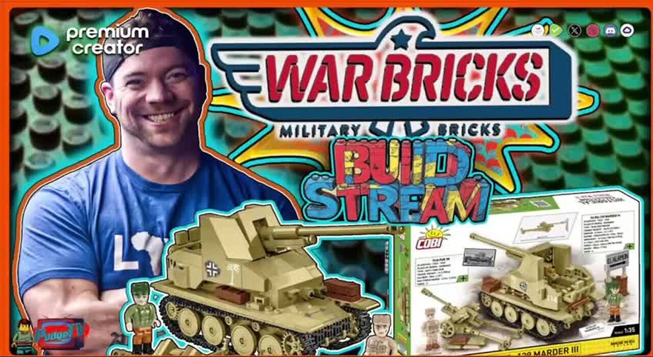 ⭕ War Bricks Build Stream | Building Historic Tanks on Rumble | Sponsored by War Bricks