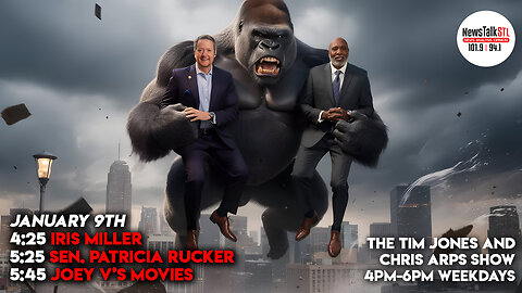 The Tim Jones and Chris Arps Show 01.09.2026 Iris Miller | Patricia Rucker | Primate Review