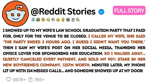 I SHOWED UP TO MY WIFE'S LAW SCHOOL GRADUATION PARTY THAT I PAID FOR